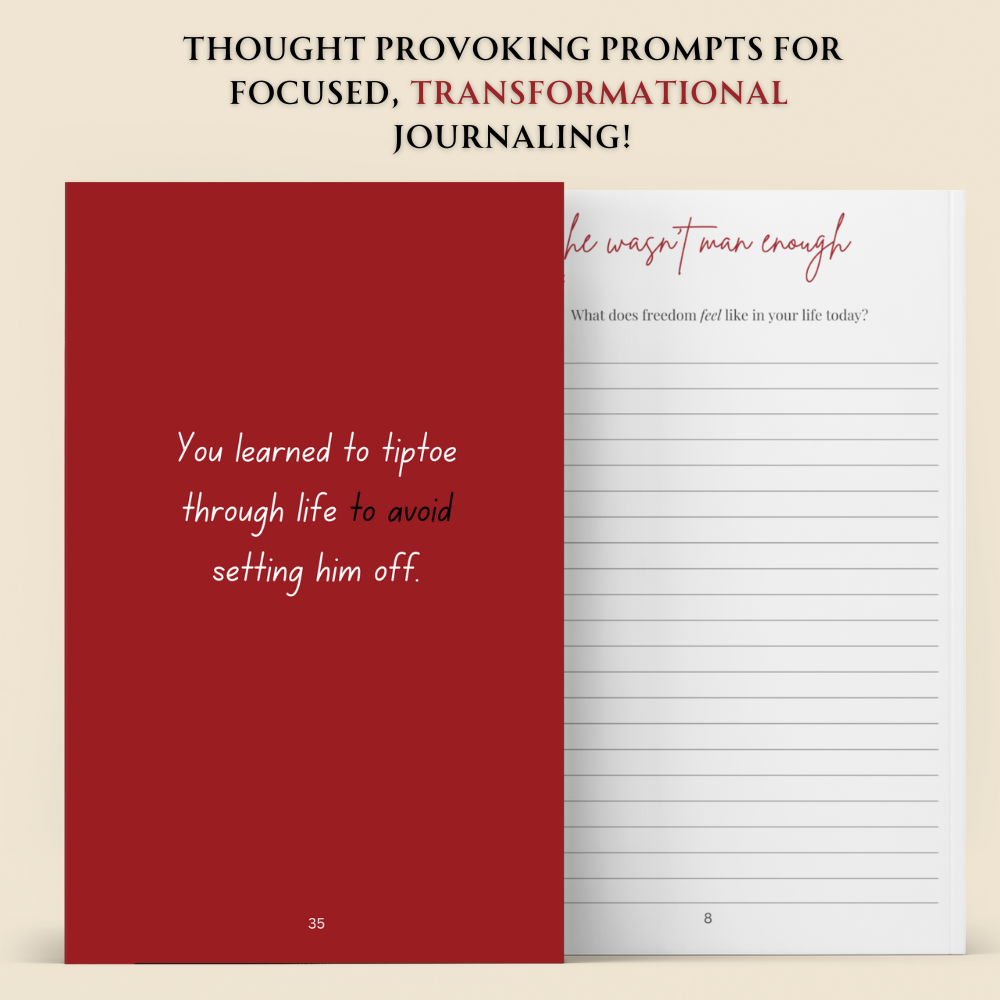 He Wasn’t Man Enough for Me: Domestic Violence Survivor Journal: Physical + Digital + Playlist Bundle