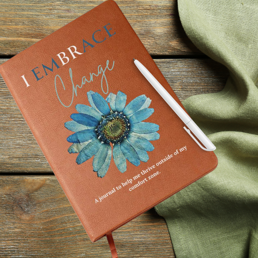 I Embrace Change,Transformational Journal with PDF Prompts